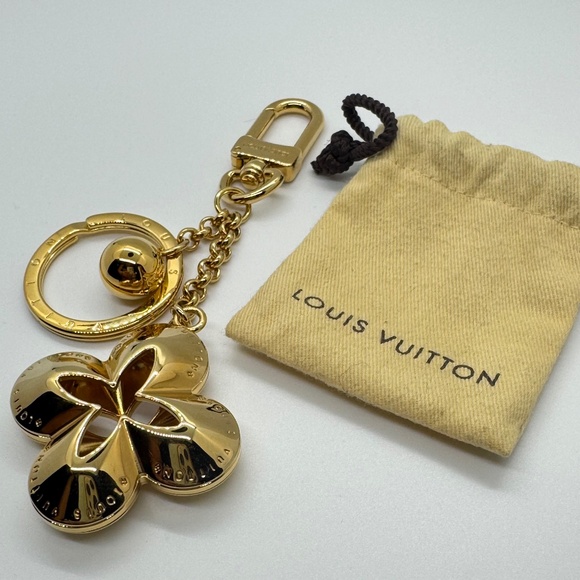 Louis Vuitton Gold Porte Clés Eclipse Key Chain - Picture 1 of 4